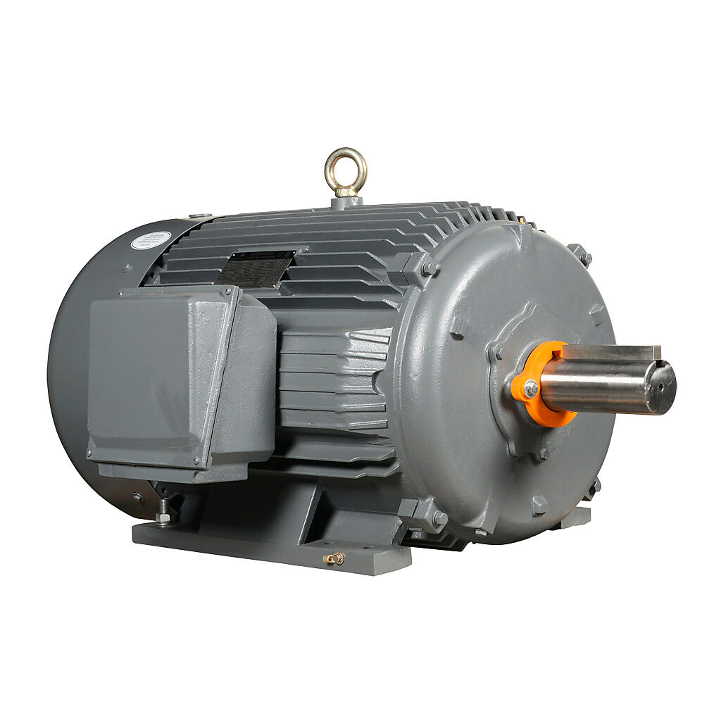 MTCP2-200-3BD18 - IronHorse MTCP2 premium efficiency AC induction motor, general purpose, inverter rated and severe duty, 200hp, 3-phase, 230/460 VAC, suitable for 208 VAC at 60 Hz, 1800rpm, TEFC, NEMA 445/7T frame, cast iron, rigid base mount.
