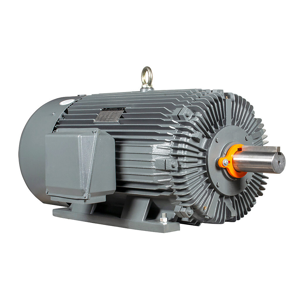 MTCP2-300-3D18 - IronHorse MTCP2 premium efficiency AC induction motor, general purpose, inverter rated and severe duty, 300hp, 3-phase, 460 VAC, 1800rpm, TEFC, NEMA 449T frame, cast iron, rigid base mount.