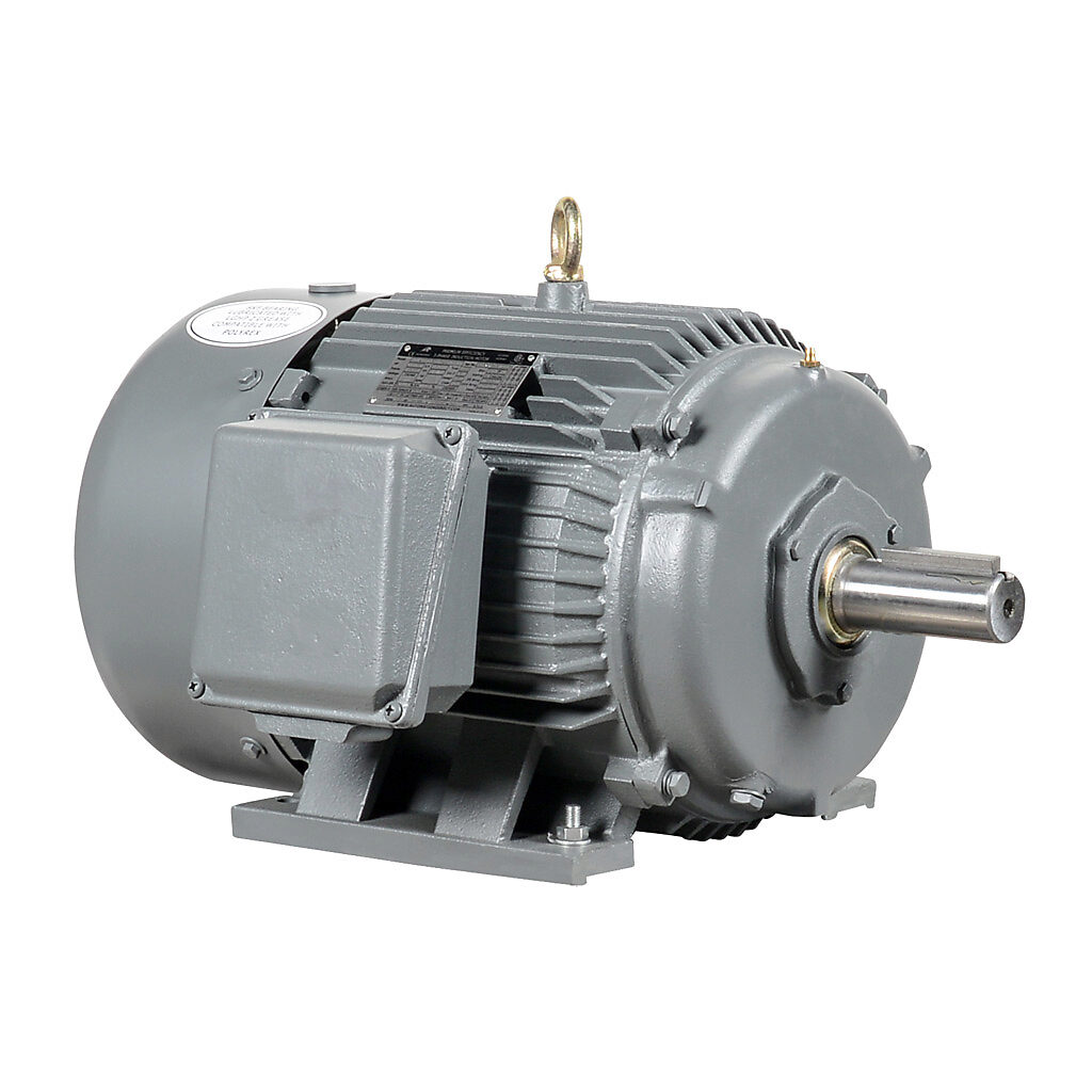 MTCP2-7P5-3BD12 - IronHorse MTCP2 premium efficiency AC induction motor, general purpose, inverter rated and severe duty, 7-1/2hp, 3-phase, 230/460 VAC, suitable for 208 VAC at 60 Hz, 1200rpm, TEFC, NEMA 254T frame, cast iron, rigid base mount.