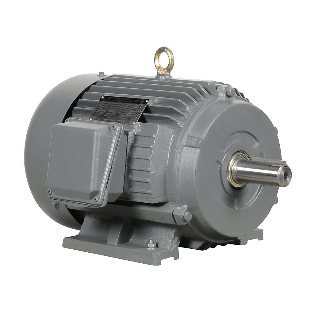 MTCP2-7P5-3BD36 - IronHorse MTCP2 premium efficiency AC induction motor, general purpose, inverter rated and severe duty, 7-1/2hp, 3-phase, 230/460 VAC, suitable for 208 VAC at 60 Hz, 3600rpm, TEFC, NEMA 213T frame, cast iron, rigid base mount.