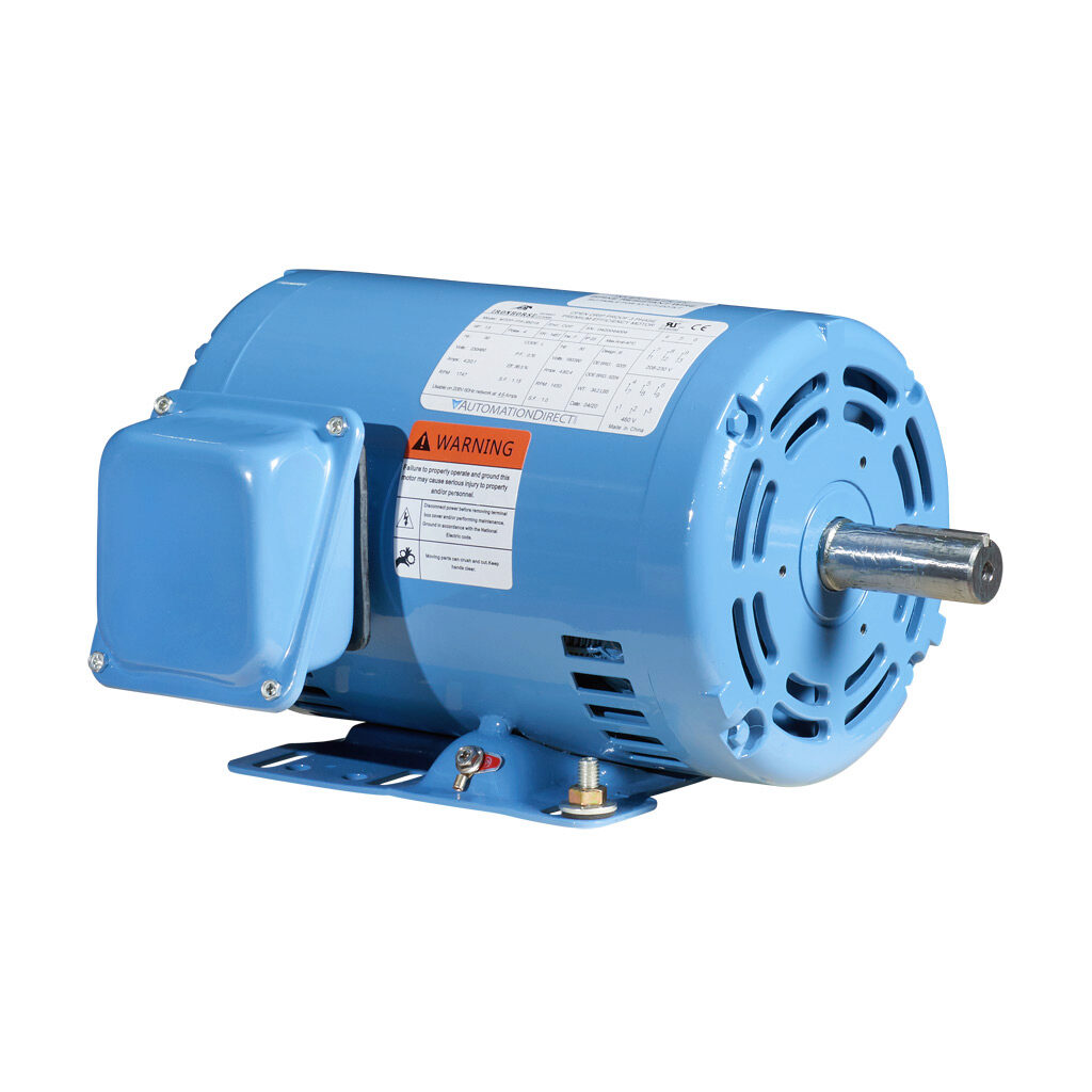 MTDP-1P5-3BD18 - IronHorse MTDP premium efficiency AC induction motor, general purpose and inverter rated, 1-1/2hp, 3-phase, 208-230/460 VAC, 1800rpm, ODP, NEMA 145T frame, rolled steel, rigid base mount.