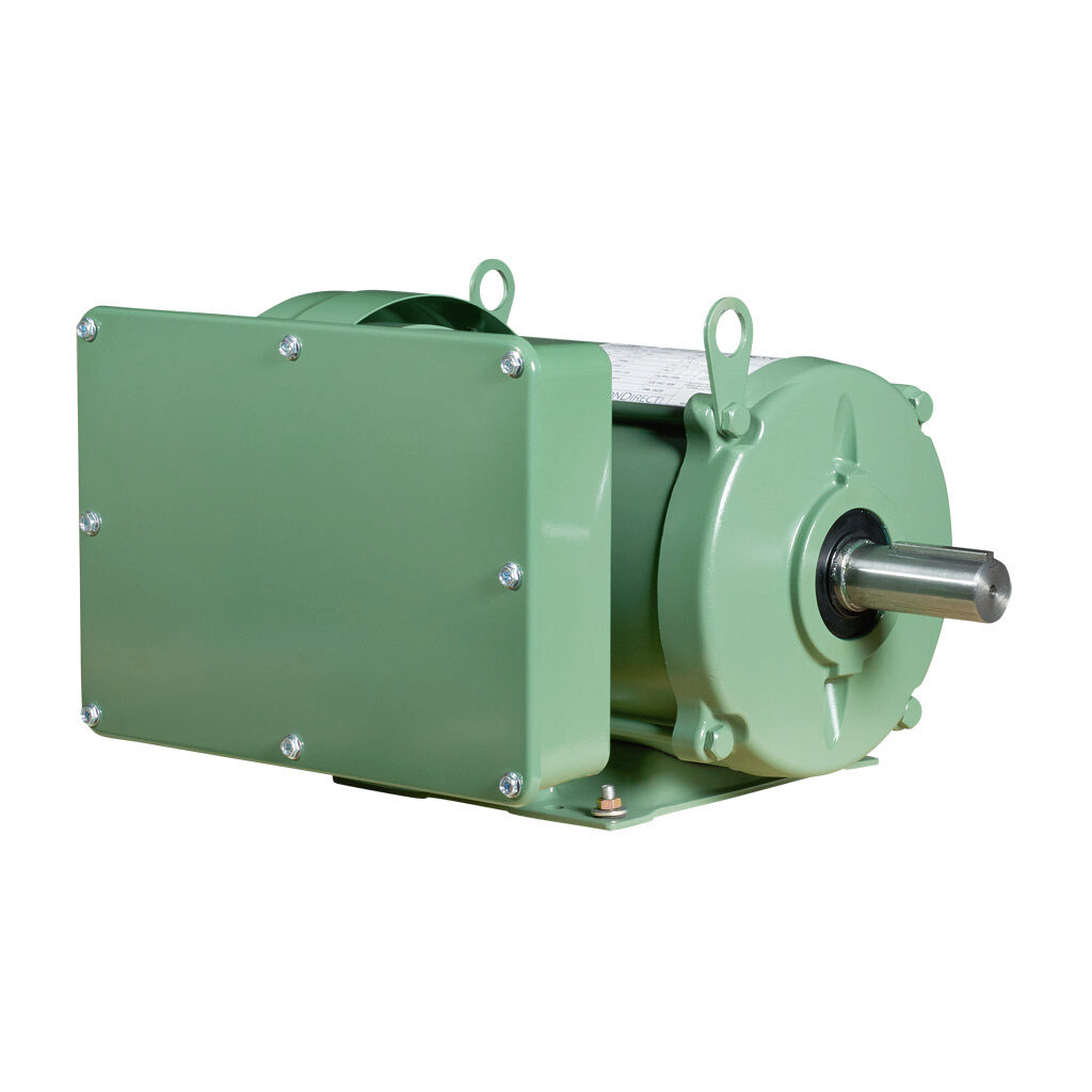 MTF2-7P5-1B18-215 - IronHorse MTF2 standard efficiency AC induction motor, general purpose and farm duty, 7-1/2hp, 1-phase, 208-230 VAC, 1800rpm, TEFC, NEMA 215T frame, rolled steel, rigid base mount.