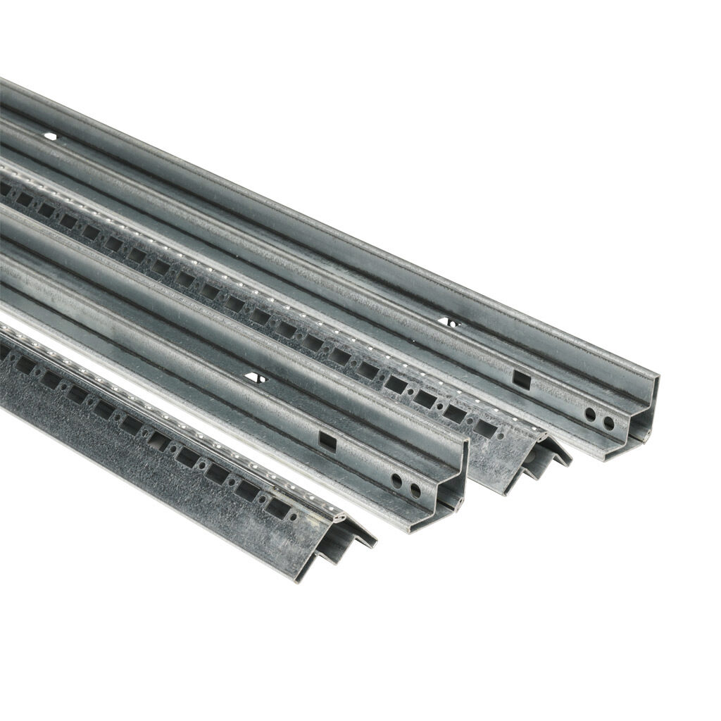 MTK200-4 - Quadritalia OK series vertical frame rail, 2000mm, galvanized steel. Package of 4.