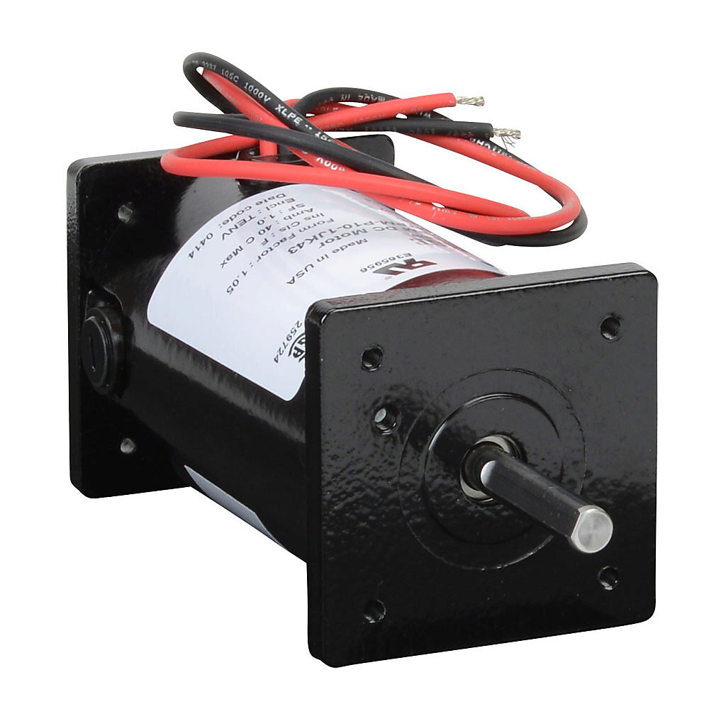MTPM-P10-1JK43 - IronHorse MTPM DC permanent magnet motor, SCR-PWM rated, 1/10hp, 12/24 VDC, 1746/4252rpm, TENV, small frame, rolled steel, flange mount.