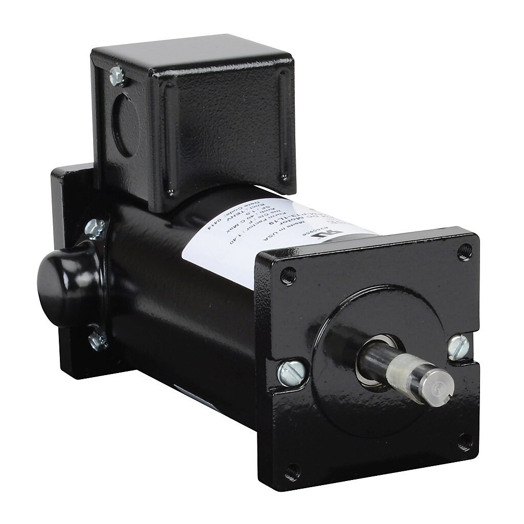 MTPM-P13-1L19 - IronHorse MTPM DC permanent magnet motor, SCR-PWM rated, 1/8hp, 90 VDC, 1917rpm, TENV, small frame, rolled steel, flange mount.