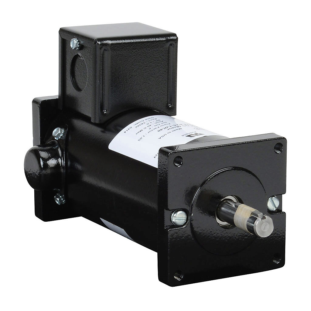 MTPM-P25-1JK40 - IronHorse MTPM DC permanent magnet motor, SCR-PWM rated, 1/4hp, 12/24 VDC, 1732/3996rpm, TENV, small frame, rolled steel, flange mount.