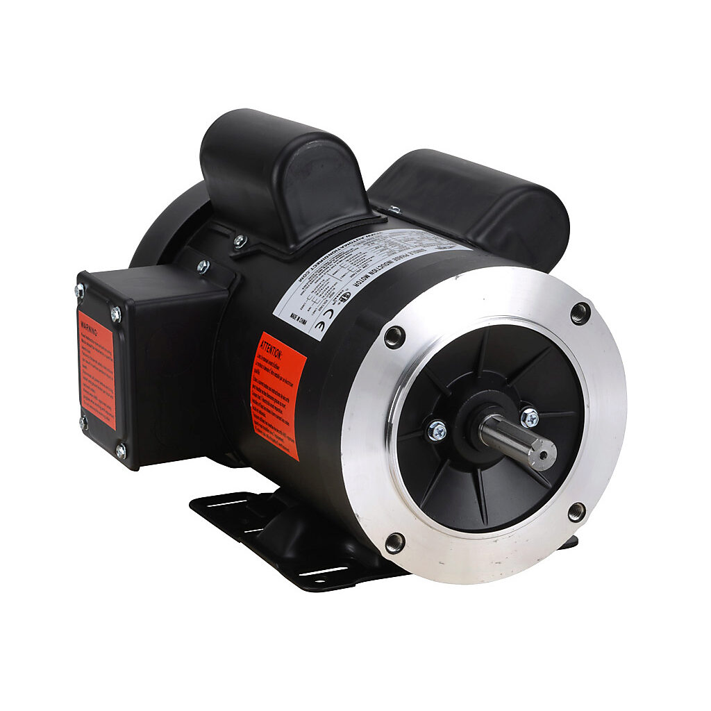 MTR2-002-1AB18 - IronHorse MTR standard efficiency AC induction motor, general purpose, 2hp, 1-phase, 115/230 VAC, 1800rpm, TEFC, NEMA 56HC frame, rolled steel, C-face/removable rigid base mount.