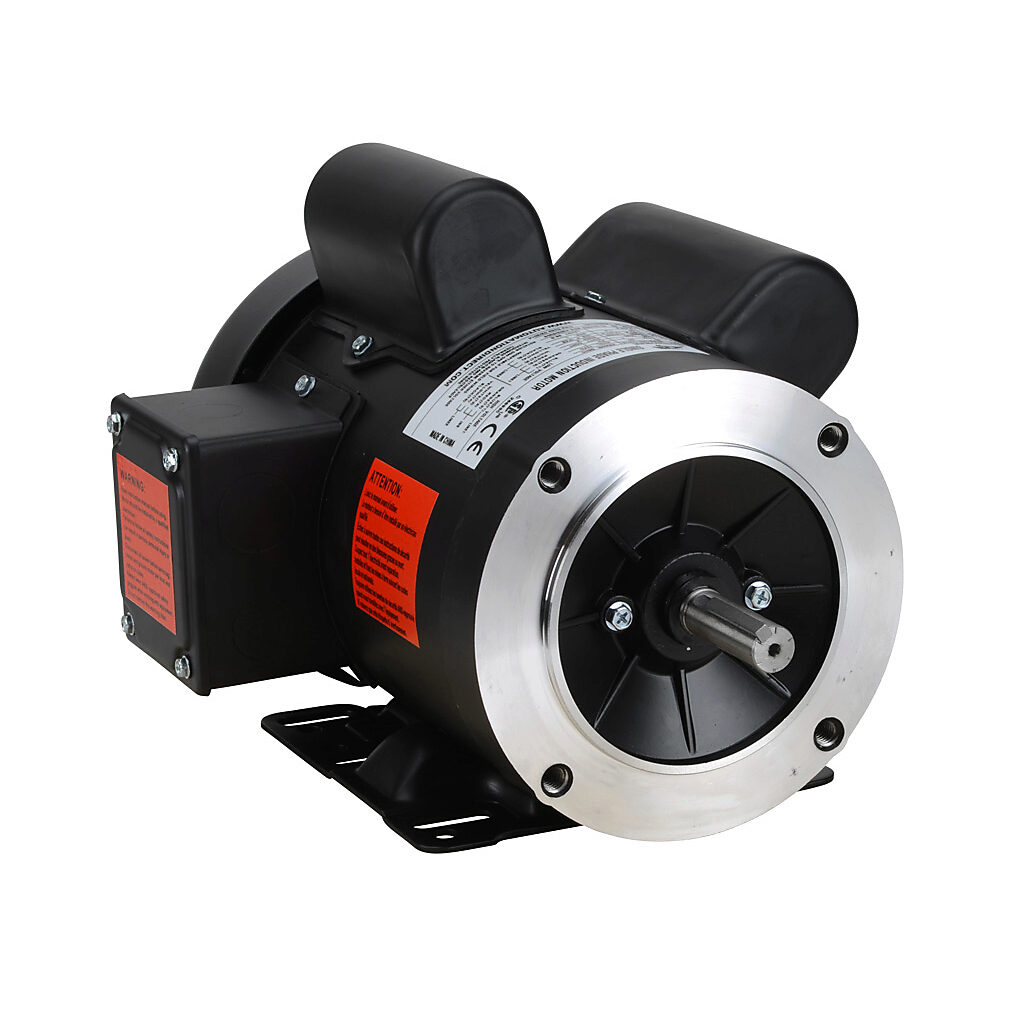 MTR2-1P5-1AB18 - IronHorse MTR standard efficiency AC induction motor, general purpose, 1-1/2hp, 1-phase, 115/230 VAC, 1800rpm, TEFC, NEMA 56HC frame, rolled steel, C-face/removable rigid base mount.