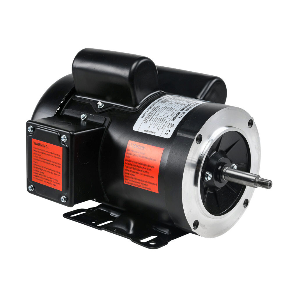 MTRJ-002-1AB36J - IronHorse MTR standard efficiency AC induction motor, centrifugal jet pump, 2hp, 1-phase, 115/230 VAC, 3600rpm, TEFC, NEMA 56J frame, rolled steel, C-face/removable rigid base mount.