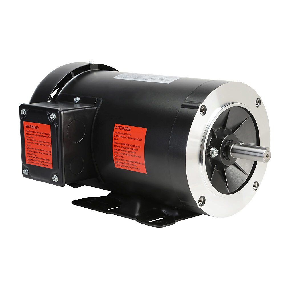 MTRP-002-3BD18 - IronHorse MTR premium efficiency AC induction motor, general purpose and inverter rated, 2hp, 3-phase, 208-230/460 VAC, 1800rpm, TEFC, NEMA 56C/HC frame, rolled steel, C-face/removable rigid base mount.
