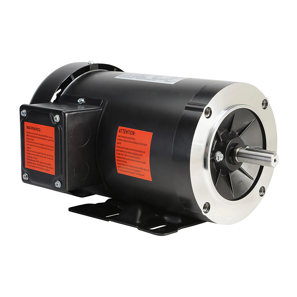 MTRP-1P5-3BD18 - IronHorse MTR premium efficiency AC induction motor, general purpose and inverter rated, 1-1/2hp, 3-phase, 208-230/460 VAC, 1800rpm, TEFC, NEMA 56C/HC frame, rolled steel, C-face/removable rigid base mount.