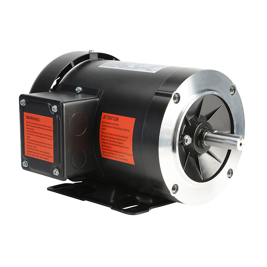 MTRP-1P5-3BD36 - IronHorse MTR premium efficiency AC induction motor, general purpose and inverter rated, 1-1/2hp, 3-phase, 208-230/460 VAC, 3600rpm, TEFC, NEMA 56C/HC frame, rolled steel, C-face/removable rigid base mount.