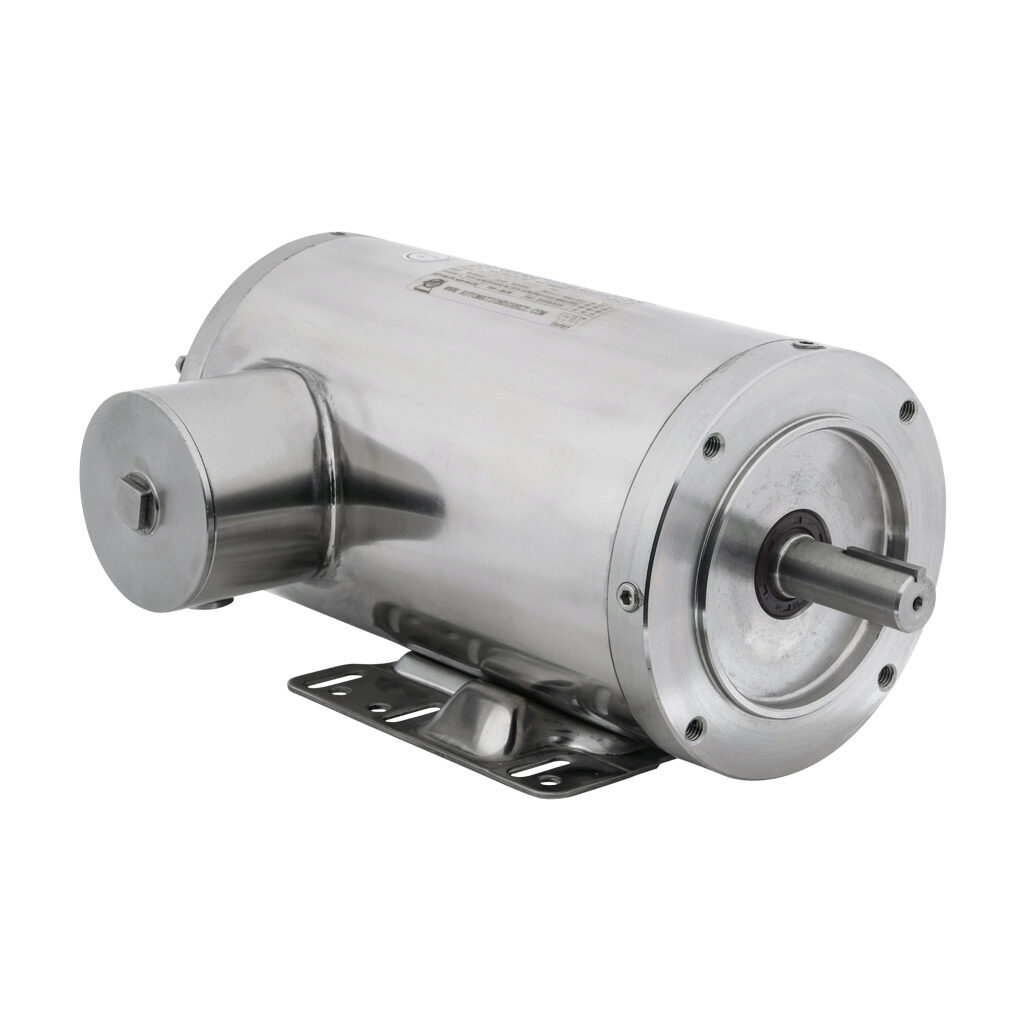 MTSN-002-3BD18-14 - IronHorse MTS premium efficiency AC induction motor, washdown and inverter rated, 2hp, 3-phase, 208-230/460 VAC, 1800rpm, TENV, NEMA 145TC frame, 304 stainless steel, C-face/rigid base mount.