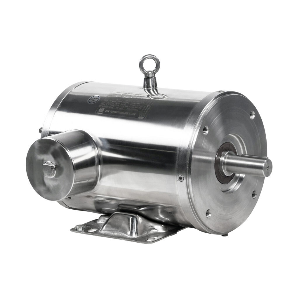 MTSN-003-3BD18-18 - IronHorse MTS premium efficiency AC induction motor, washdown and inverter rated, 3hp, 3-phase, 208-230/460 VAC, 1800rpm, TENV, NEMA 182TC frame, 304 stainless steel, C-face/rigid base mount.