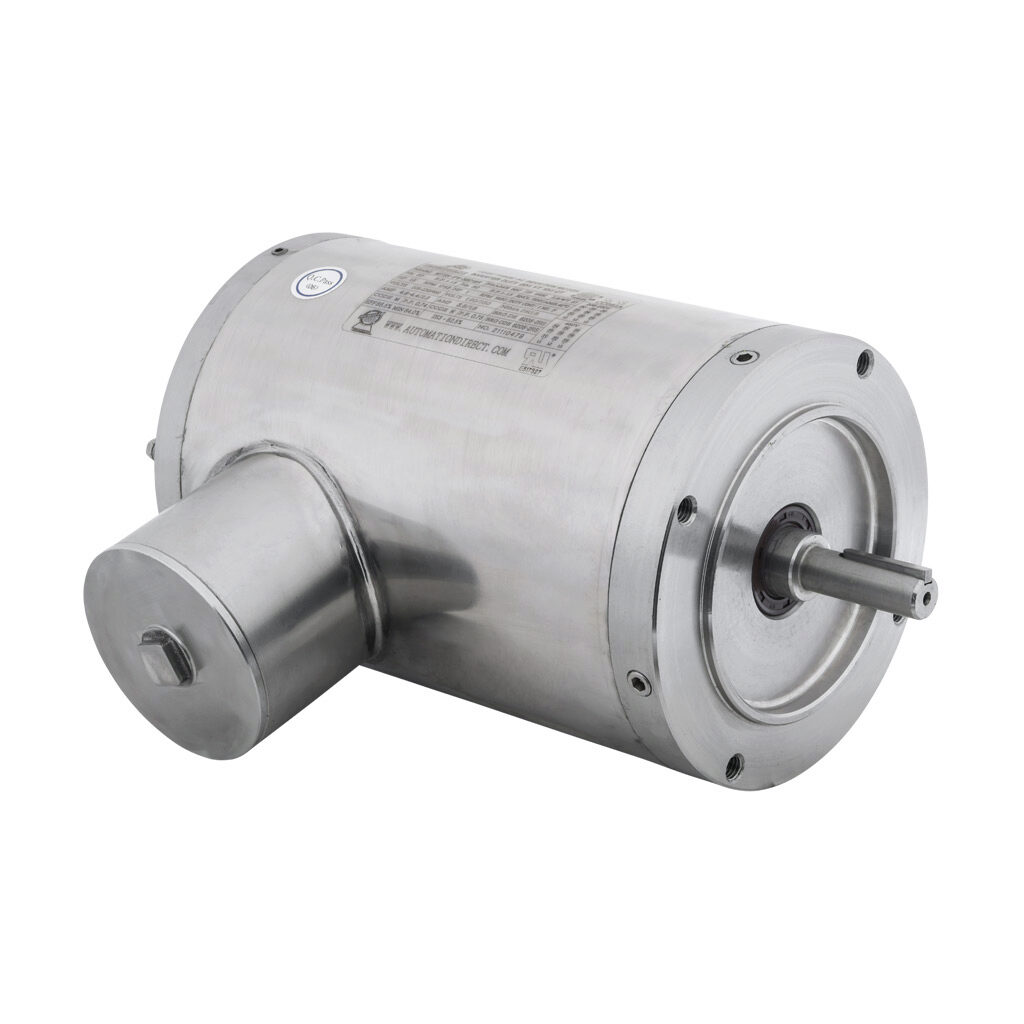 MTSN-1P5-3BD18R - IronHorse MTS premium efficiency AC induction motor, washdown and inverter rated, 1-1/2hp, 3-phase, 208-230/460 VAC, 1800rpm, TENV, NEMA 56C frame, 304 stainless steel, C-face mount.
