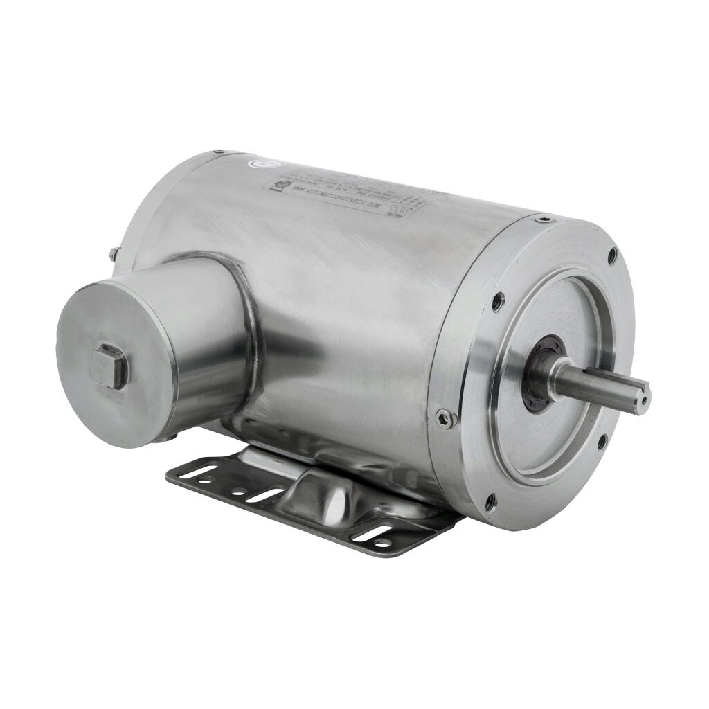 MTSN-1P5-3BD36 - IronHorse MTS premium efficiency AC induction motor, washdown and inverter rated, 1-1/2hp, 3-phase, 208-230/460 VAC, 3600rpm, TENV, NEMA 56C frame, 304 stainless steel, C-face/rigid base mount.