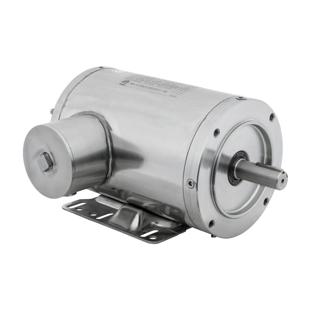 MTSN-1P5-3BD36-14 - IronHorse MTS premium efficiency AC induction motor, washdown and inverter rated, 1-1/2hp, 3-phase, 208-230/460 VAC, 3600rpm, TENV, NEMA 143TC frame, 304 stainless steel, C-face/rigid base mount.