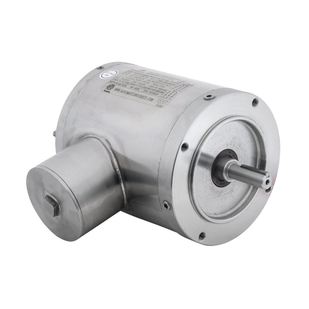 MTSN-P33-3BD18R - IronHorse MTS premium efficiency AC induction motor, washdown and inverter rated, 1/3hp, 3-phase, 208-230/460 VAC, 1800rpm, TENV, NEMA 56C frame, 304 stainless steel, C-face mount.