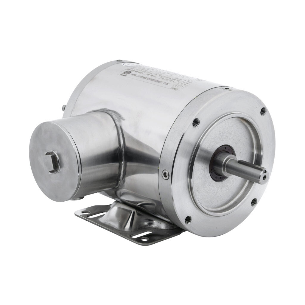 MTSN-P33-3BD36 - IronHorse MTS premium efficiency AC induction motor, washdown and inverter rated, 1/3hp, 3-phase, 208-230/460 VAC, 3600rpm, TENV, NEMA 56C frame, 304 stainless steel, C-face/rigid base mount.