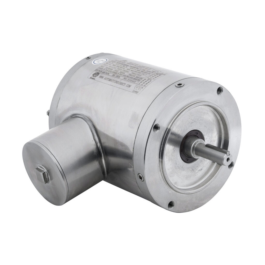 MTSN-P50-3BD18R - IronHorse MTS premium efficiency AC induction motor, washdown and inverter rated, 1/2hp, 3-phase, 208-230/460 VAC, 1800rpm, TENV, NEMA 56C frame, 304 stainless steel, C-face mount.