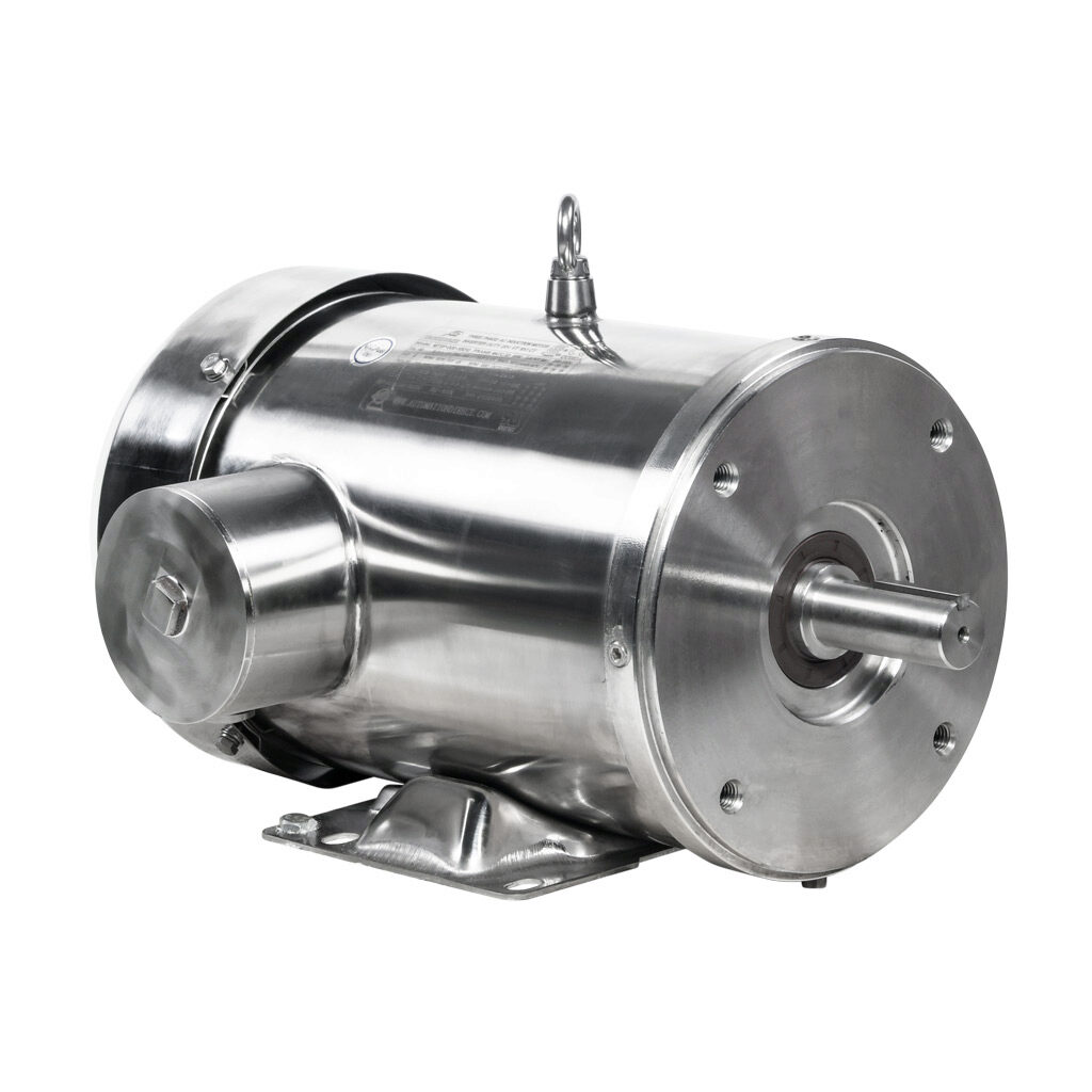 MTSP-002-3BD12 - IronHorse MTS premium efficiency AC induction motor, washdown and inverter rated, 2hp, 3-phase, 208-230/460 VAC, 1200rpm, TEFC, NEMA 184TC frame, 304 stainless steel, C-face/rigid base mount.