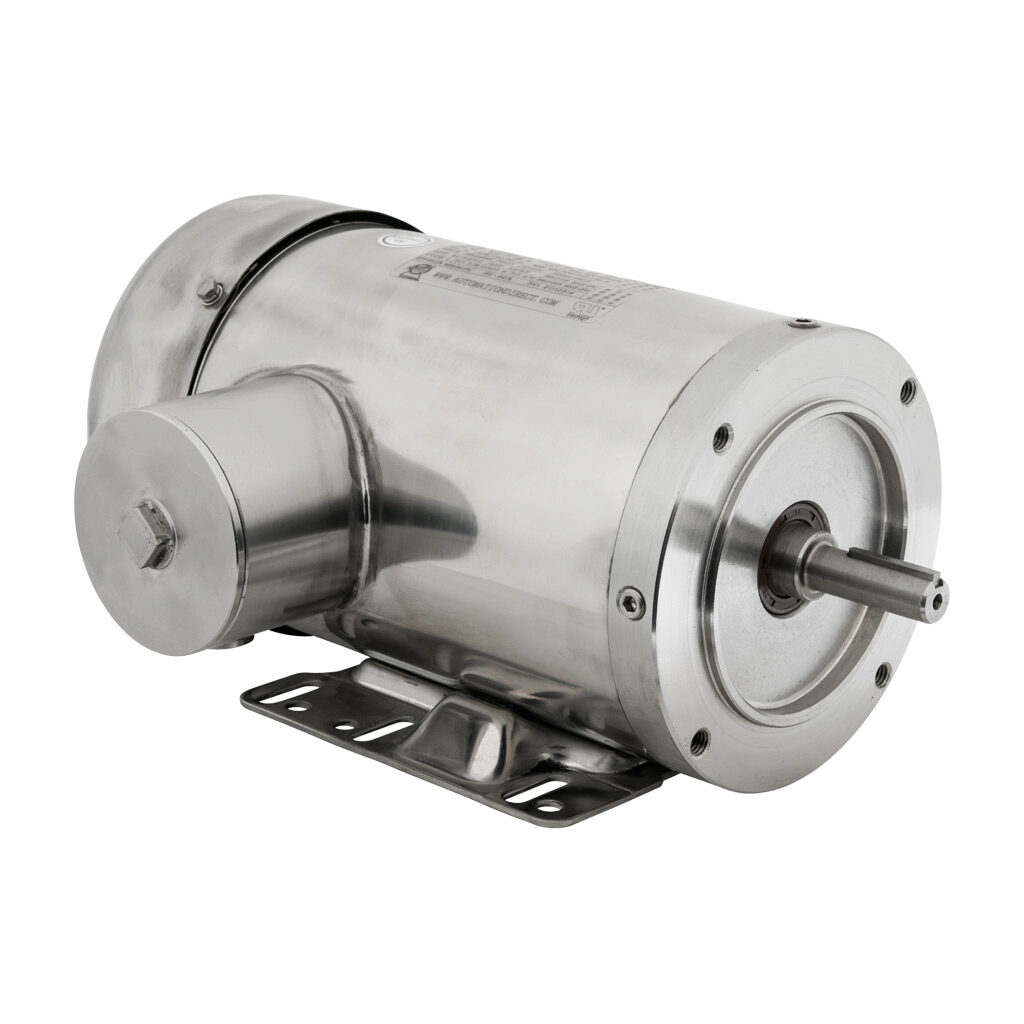 MTSP-002-3BD18 - IronHorse MTS premium efficiency AC induction motor, washdown and inverter rated, 2hp, 3-phase, 208-230/460 VAC, 1800rpm, TEFC, NEMA 56C frame, 304 stainless steel, C-face/rigid base mount.