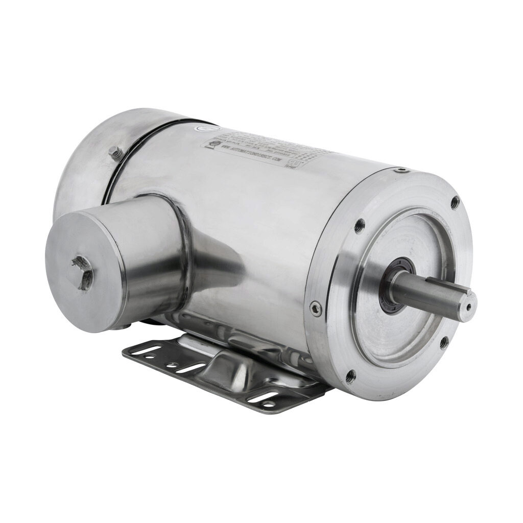 MTSP-002-3BD18-14 - IronHorse MTS premium efficiency AC induction motor, washdown and inverter rated, 2hp, 3-phase, 208-230/460 VAC, 1800rpm, TEFC, NEMA 145TC frame, 304 stainless steel, C-face/rigid base mount.