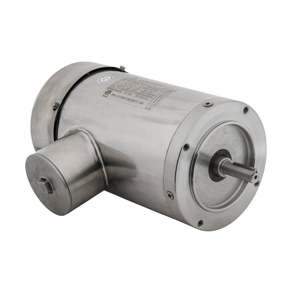 MTSP-002-3BD18R - IronHorse MTS premium efficiency AC induction motor, washdown and inverter rated, 2hp, 3-phase, 208-230/460 VAC, 1800rpm, TEFC, NEMA 56C frame, 304 stainless steel, C-face mount.