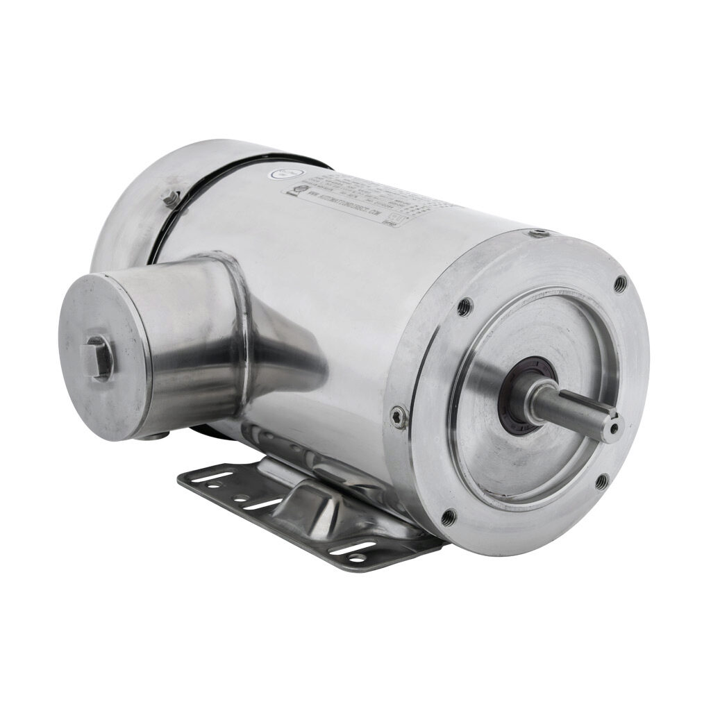 MTSP-002-3BD36 - IronHorse MTS premium efficiency AC induction motor, washdown and inverter rated, 2hp, 3-phase, 208-230/460 VAC, 3600rpm, TEFC, NEMA 56C frame, 304 stainless steel, C-face/rigid base mount.