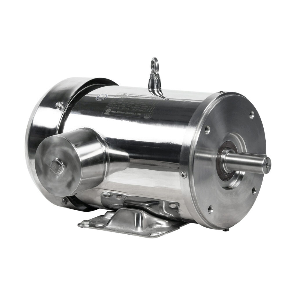 MTSP-003-3BD36-18 - IronHorse MTS premium efficiency AC induction motor, washdown and inverter rated, 3hp, 3-phase, 208-230/460 VAC, 3600rpm, TEFC, NEMA 182TC frame, 304 stainless steel, C-face/rigid base mount.