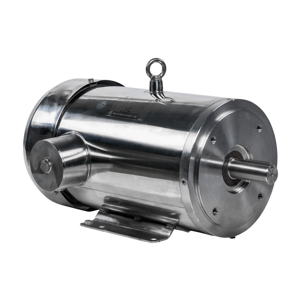MTSP-010-3BD18 - IronHorse MTS premium efficiency AC induction motor, washdown and inverter rated, 10hp, 3-phase, 208-230/460 VAC, 1800rpm, TEFC, NEMA 215TC frame, 304 stainless steel, C-face/rigid base mount.