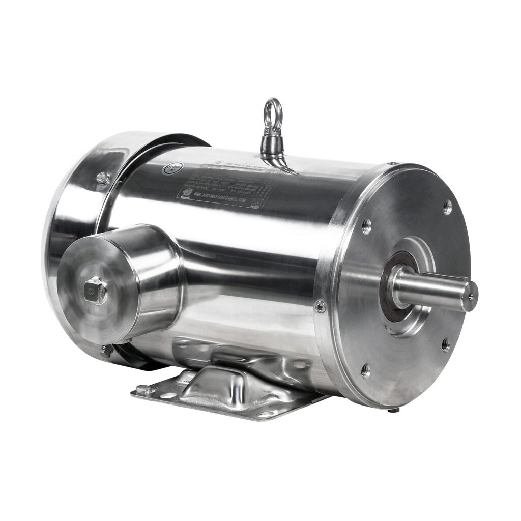 MTSP-1P5-3BD12 - IronHorse MTS premium efficiency AC induction motor, washdown and inverter rated, 1-1/2hp, 3-phase, 208-230/460 VAC, 1200rpm, TEFC, NEMA 182TC frame, 304 stainless steel, C-face/rigid base mount.