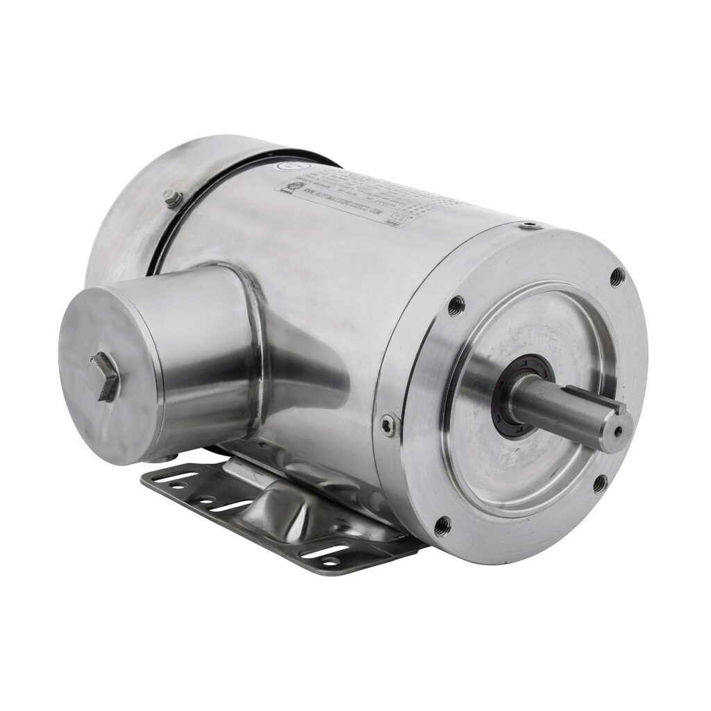 MTSP-1P5-3BD18-14 - IronHorse MTS premium efficiency AC induction motor, washdown and inverter rated, 1-1/2hp, 3-phase, 208-230/460 VAC, 1800rpm, TEFC, NEMA 145TC frame, 304 stainless steel, C-face/rigid base mount.