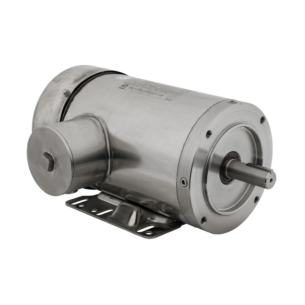 MTSP-1P5-3BD36-14 - IronHorse MTS premium efficiency AC induction motor, washdown and inverter rated, 1-1/2hp, 3-phase, 208-230/460 VAC, 3600rpm, TEFC, NEMA 143TC frame, 304 stainless steel, C-face/rigid base mount.