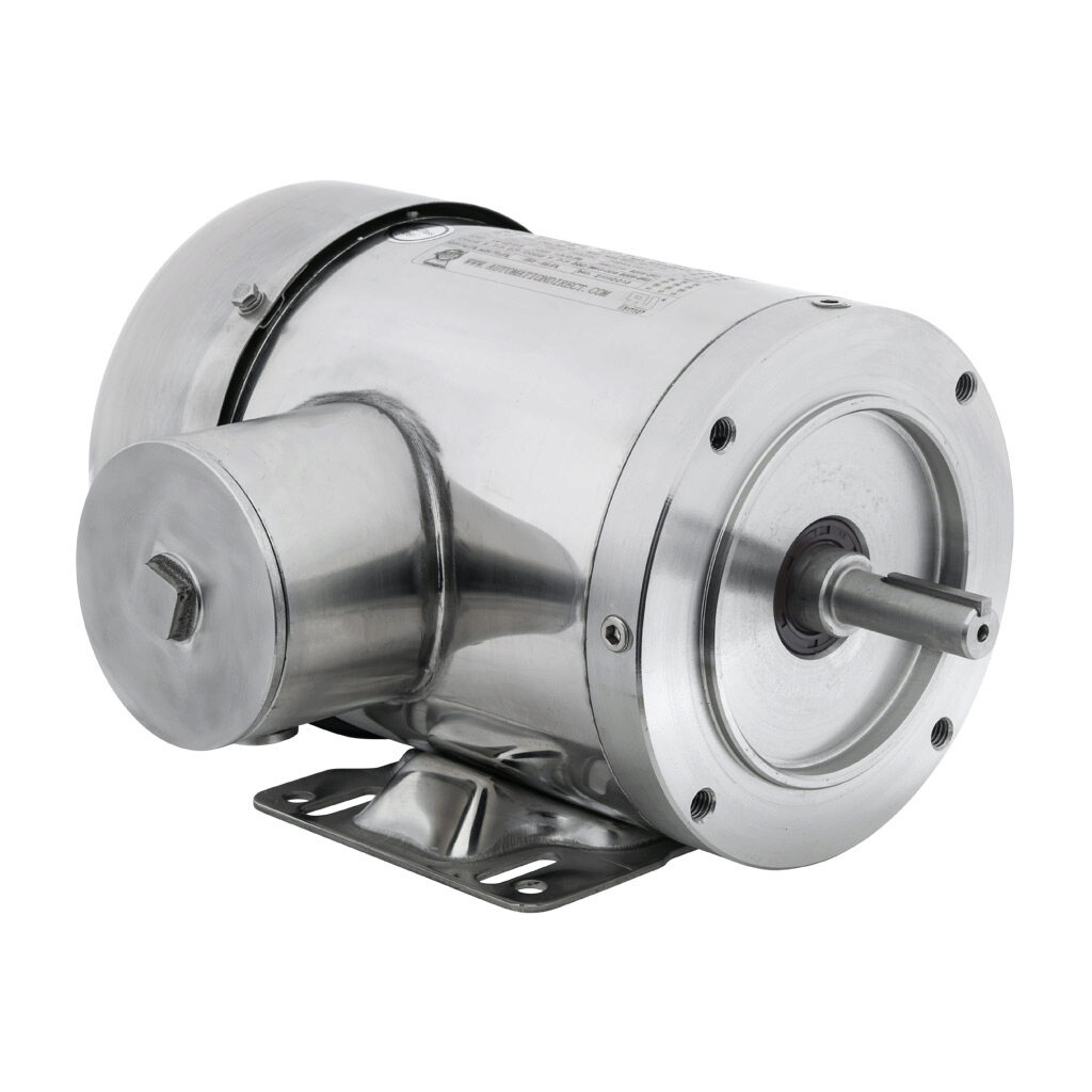 MTSP-P33-3BD18 - IronHorse MTS premium efficiency AC induction motor, washdown and inverter rated, 1/3hp, 3-phase, 208-230/460 VAC, 1800rpm, TEFC, NEMA 56C frame, 304 stainless steel, C-face/rigid base mount.