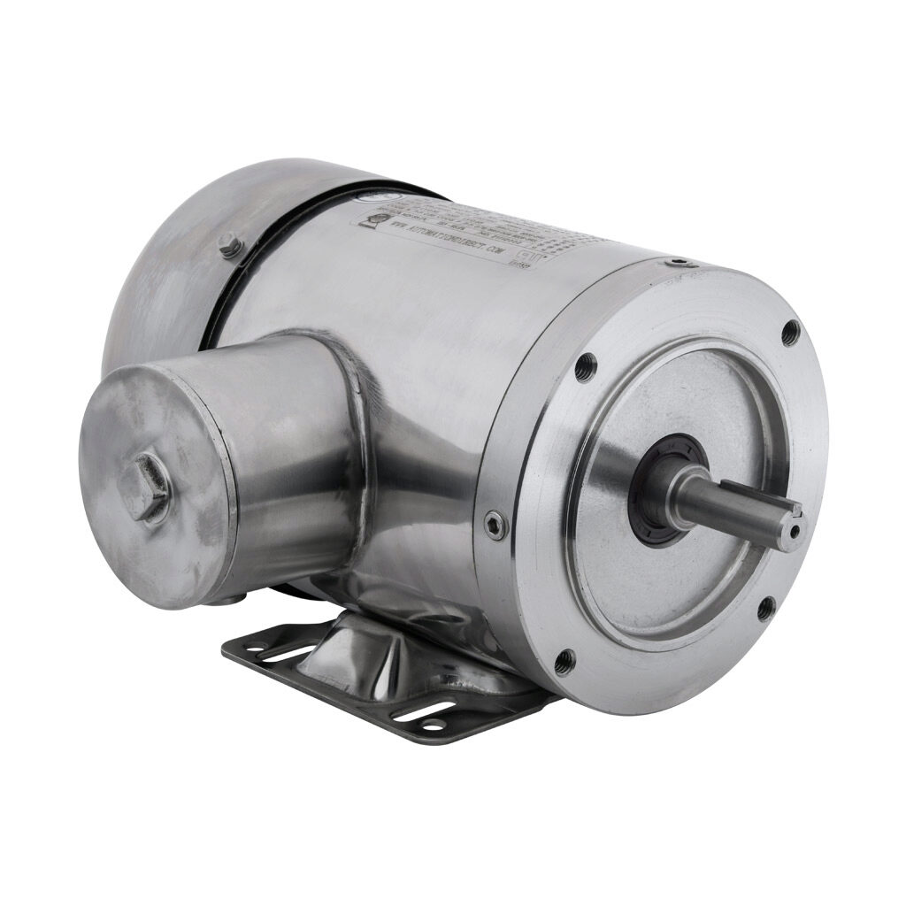 MTSP-P33-3BD36 - IronHorse MTS premium efficiency AC induction motor, washdown and inverter rated, 1/3hp, 3-phase, 208-230/460 VAC, 3600rpm, TEFC, NEMA 56C frame, 304 stainless steel, C-face/rigid base mount.