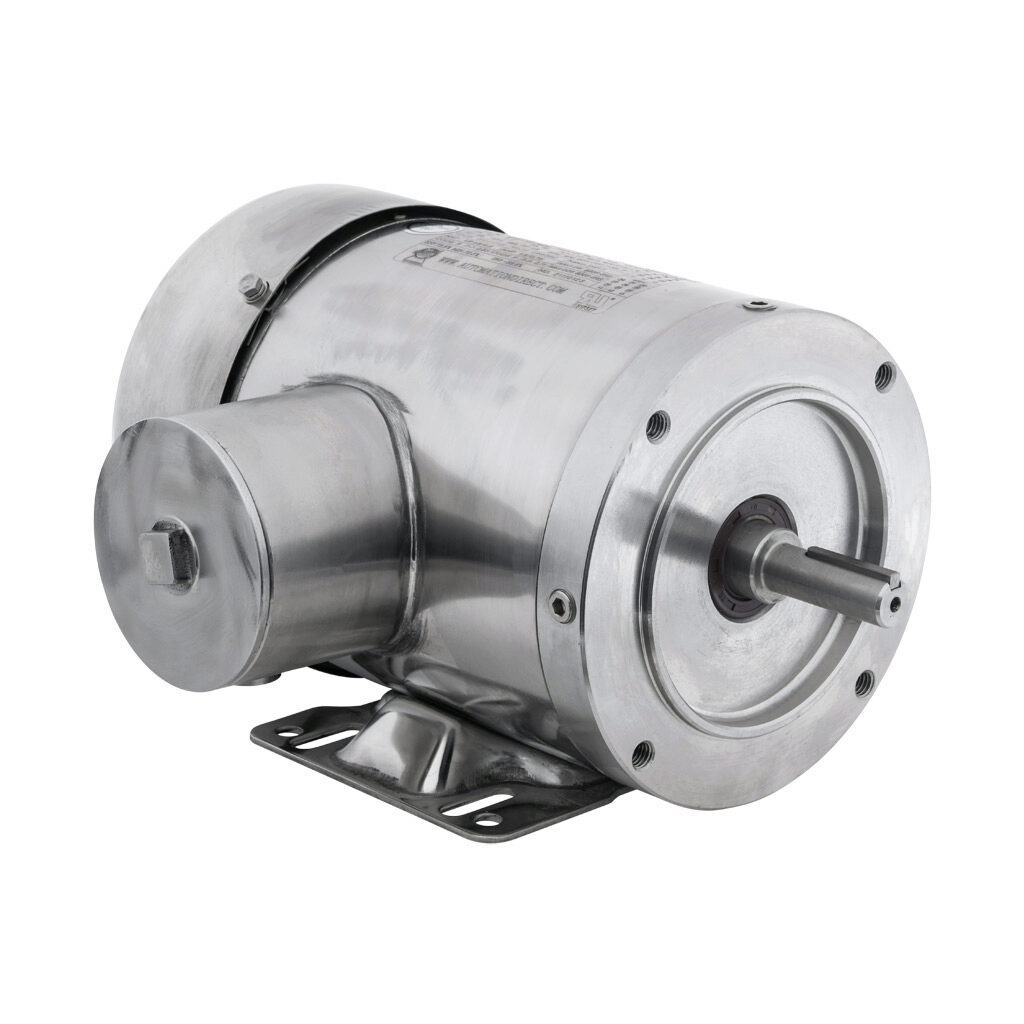 MTSP-P50-3BD12 - IronHorse MTS premium efficiency AC induction motor, washdown and inverter rated, 1/2hp, 3-phase, 208-230/460 VAC, 1200rpm, TEFC, NEMA 56C frame, 304 stainless steel, C-face/rigid base mount.