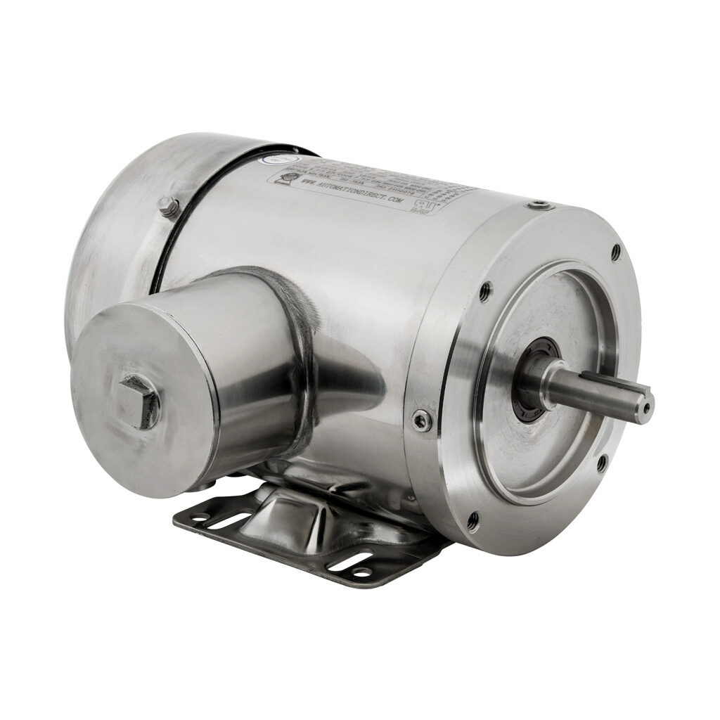 MTSP-P50-3BD18 - IronHorse MTS premium efficiency AC induction motor, washdown and inverter rated, 1/2hp, 3-phase, 208-230/460 VAC, 1800rpm, TEFC, NEMA 56C frame, 304 stainless steel, C-face/rigid base mount.