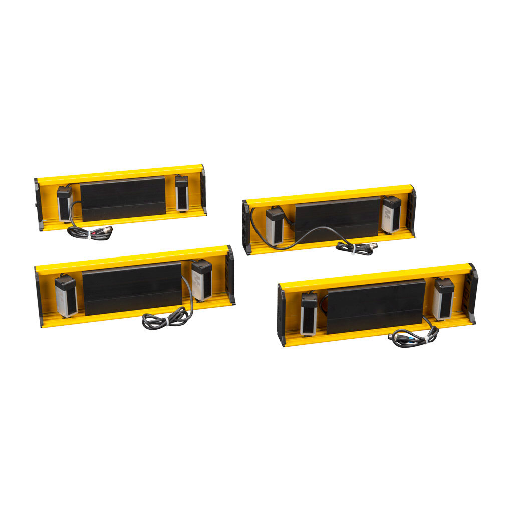 MZ-T4P - ReeR T-type muting bracket pair, sender/receiver pair, 4 parallel beams, two way. For use with ReeR Safegate light curtains.