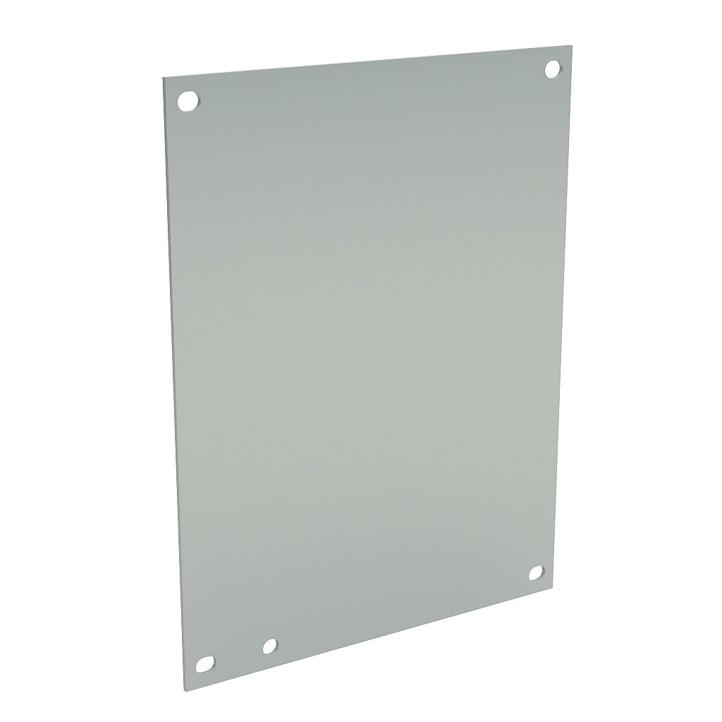 N1P0810 - Wiegmann subpanel, carbon steel, white, powder coat finish. For use with 10x8 (HxW) N1C08100x, RHC081006 and WA10080xGIE enclosures.