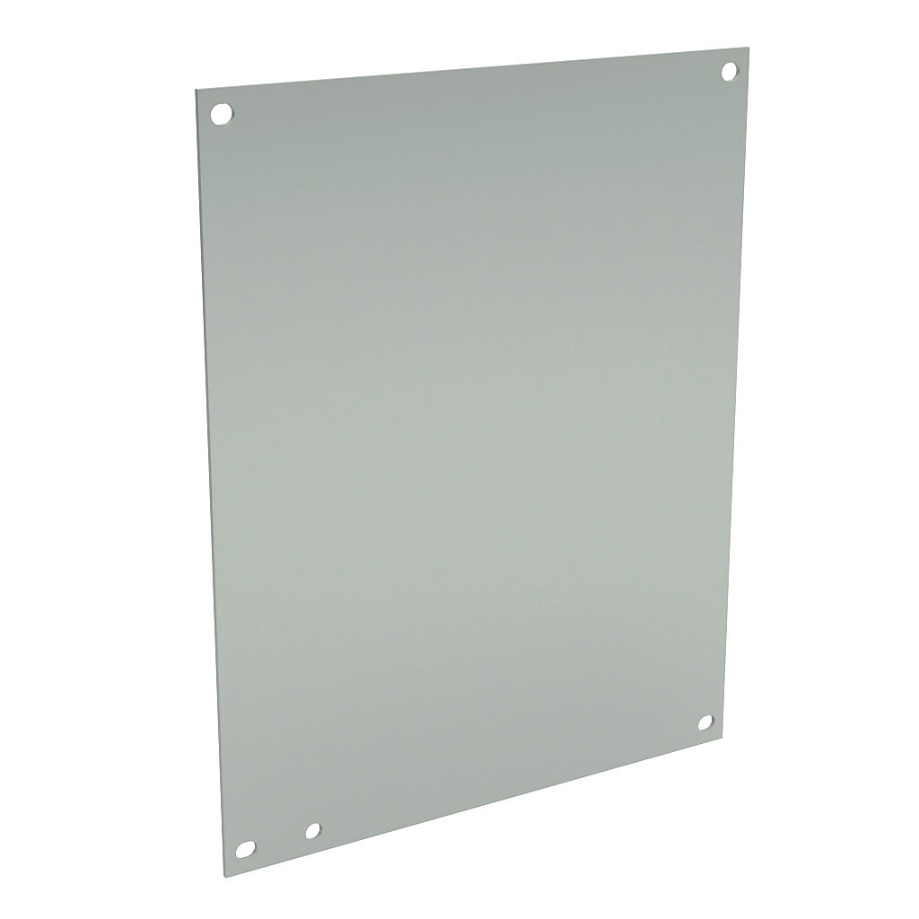 N1P1012 - Wiegmann subpanel, carbon steel, white, powder coat finish. For use with 12x10 (HxW) N1C10120x, RHC101206 and WA1210xxGIE enclosures.