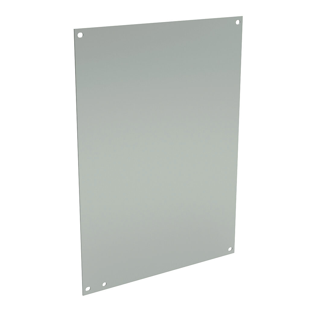 N1P1216 - Wiegmann subpanel, carbon steel, white, powder coat finish. For use with 16x12 (HxW) N1C121606S enclosure.
