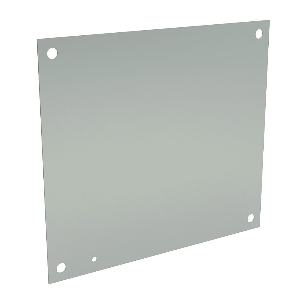 N1P1616 - Wiegmann subpanel, carbon steel, white, powder coat finish. For use with 16x16 (HxW) N1C161606LP enclosures.