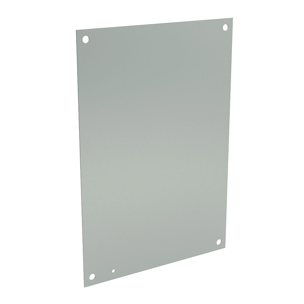 N1P1624 - Wiegmann subpanel, carbon steel, white, powder coat finish. For use with 24x16 (HxW) N1C162406LP enclosures.