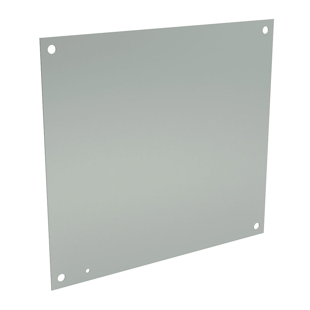 N1P2020 - Wiegmann subpanel, carbon steel, white, powder coat finish. For use with 20x20 (HxW) N1C20200xLP enclosures.