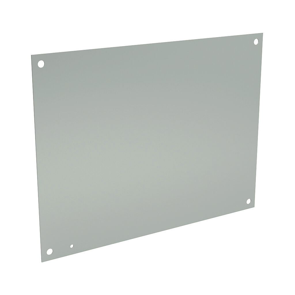 N1P2420 - Wiegmann subpanel, carbon steel, white, powder coat finish. For use with 20x24 (HxW) N1C242008LP enclosures.