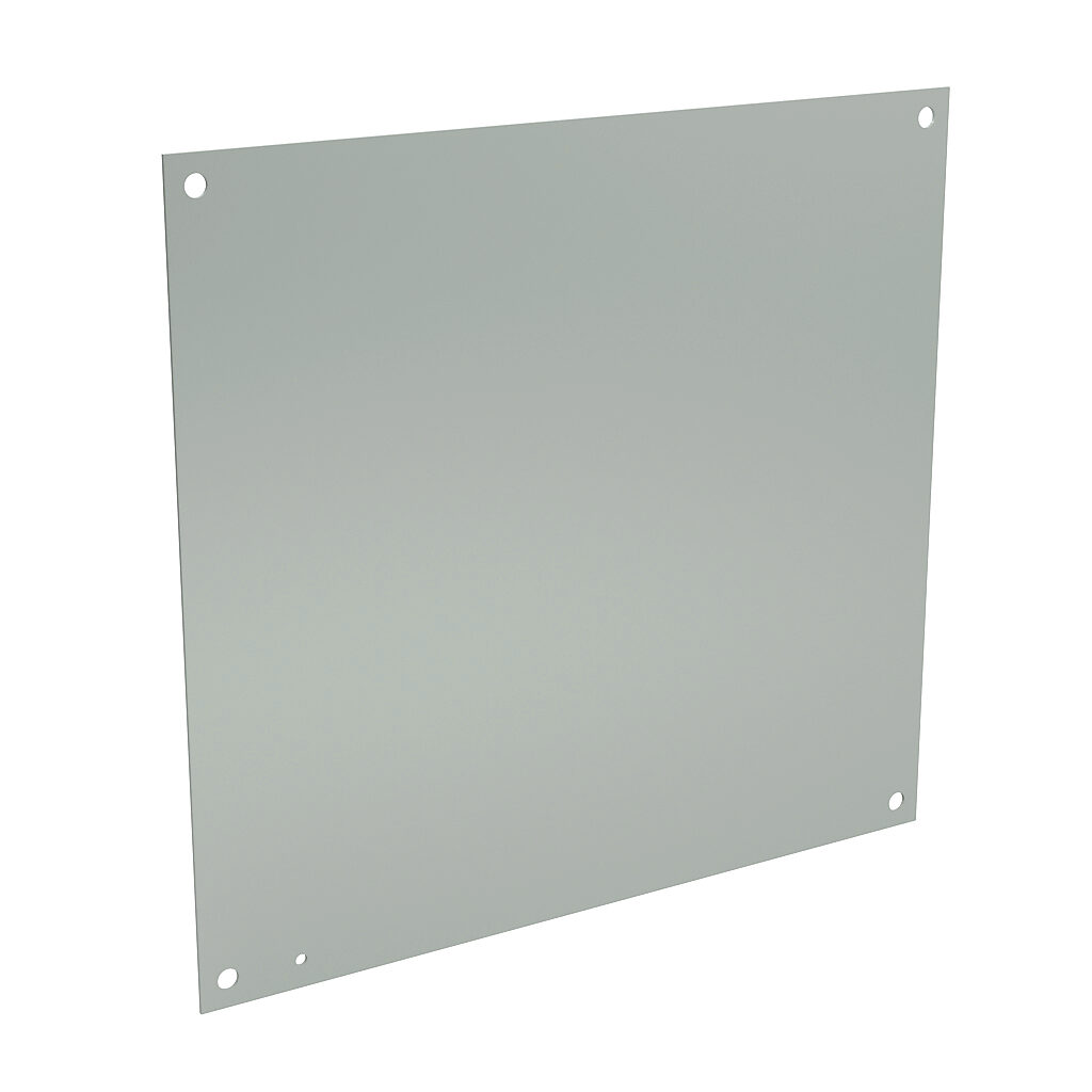 N1P2424 - Wiegmann subpanel, carbon steel, white, powder coat finish. For use with 24x24 (HxW) N1C2424xxLP enclosures.