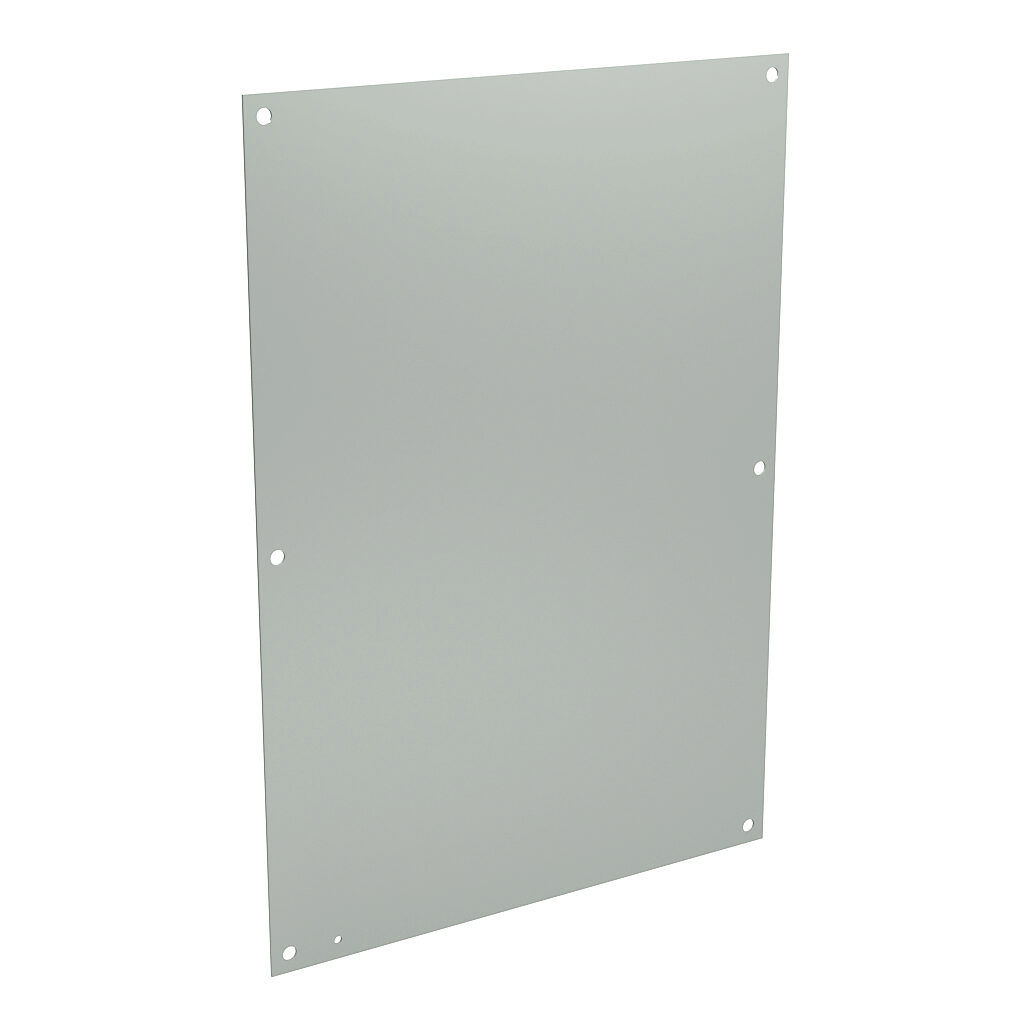 N1P2436 - Wiegmann subpanel, carbon steel, white, powder coat finish. For use with 36x24 (HxW) N1C24360xLP enclosures.