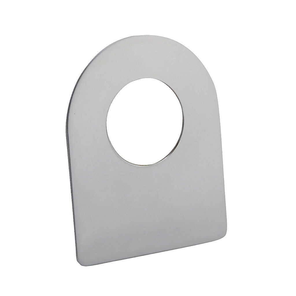 NZSO-V4A - Schmersal legend plate, metal, rectangular, gray field, gray background, legend plate marking "blank". For use with 22mm pilot devices.