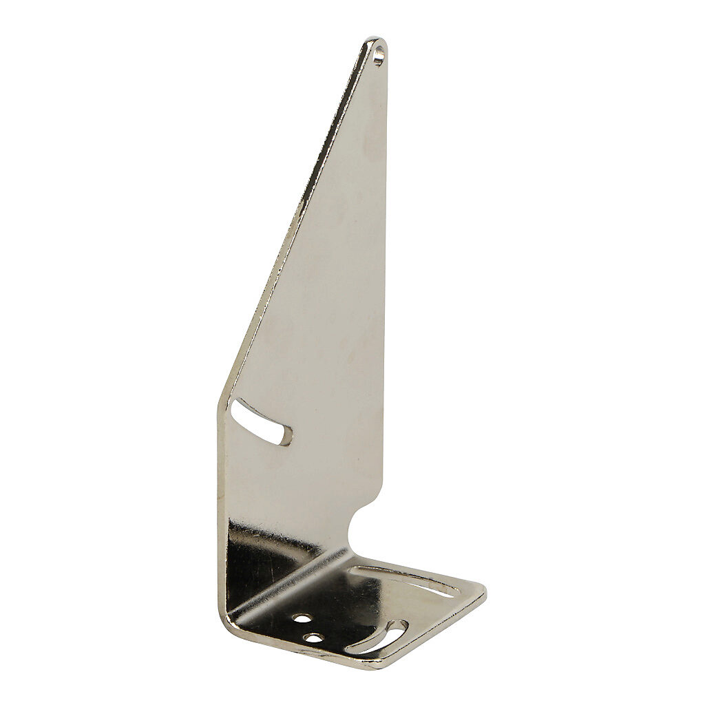 OPT2032 - Wenglor mounting bracket, right-angle, nickel-plated brass. For use with OPT2012 - OPT2015 photoelectric sensors.